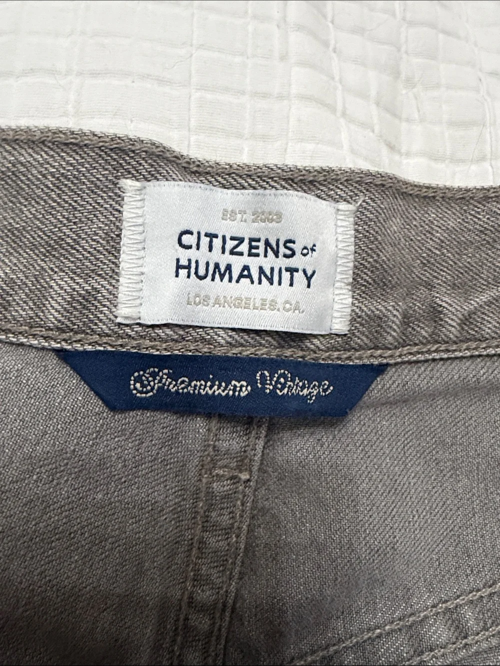 NWOT Citizens of Humanity Ayla wide leg baggy jean in Light Gray size 28